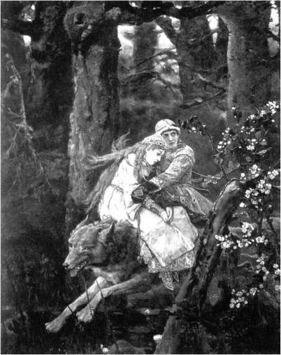Иван-царевич на Сером волке. В. Васнецов (1889).