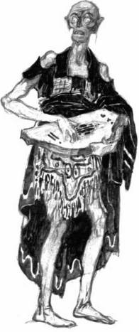 Кощей. И. Головин. Эскиз костюма к опере Н. А. Римского-Корсакова «Млада» (1924).