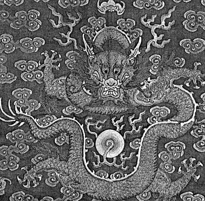 Дракон, изображенный на парадном одеянии императора. Эпоха Цин.