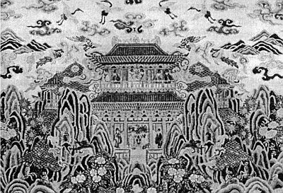 Дворец небожителей. Картина на шелке (XII в.).