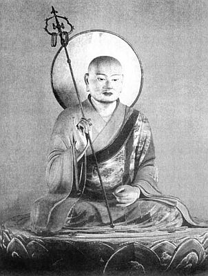 Бог войны Хатиман в облике буддийского монаха. Хатиман-дэн в Кандзинсё. Скульптор