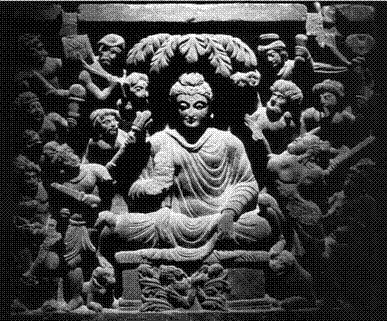 Будда Гаутама. Рельеф гандхара (III в. до н. э.)